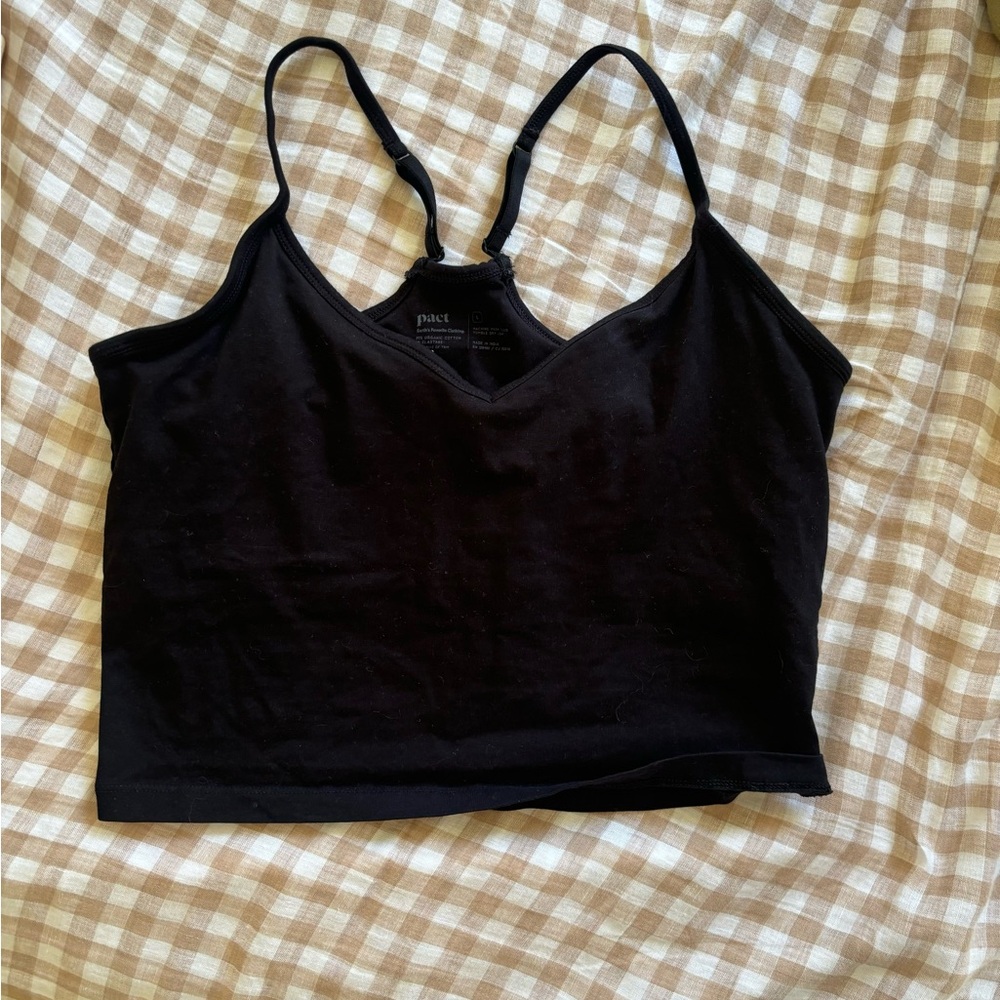 Pact everyday shelf bra cropped camisole